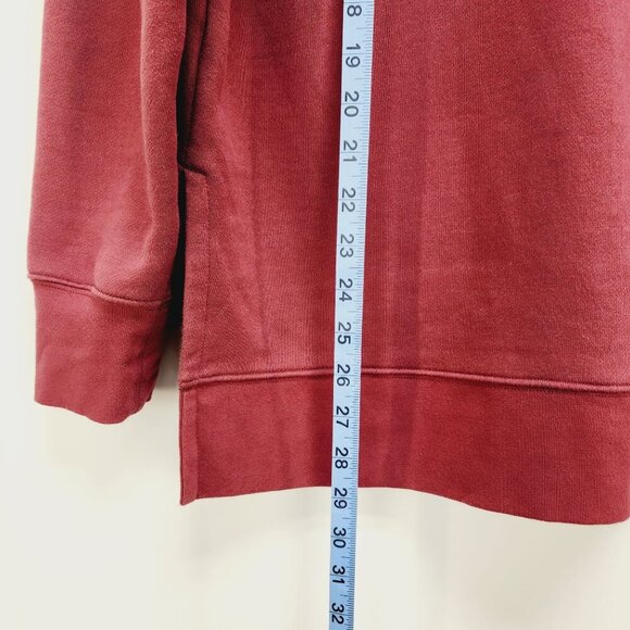 ATHLETA Maple Red turtle  Neck Sweatshirt Warm Pullover Size M - Picture 10 of 11